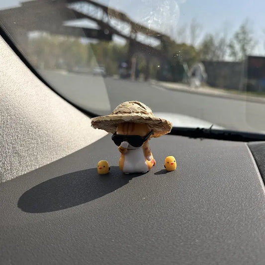 Cute Orange Cat Handmade Figurine- Ultra Pet Themed Collectible