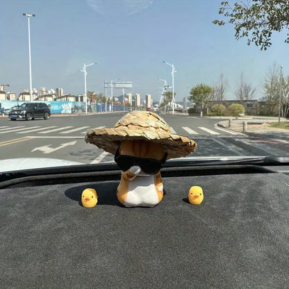 Cute Orange Cat Handmade Figurine- Ultra Pet Themed Collectible