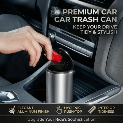 Alloy Car Trash Bin
