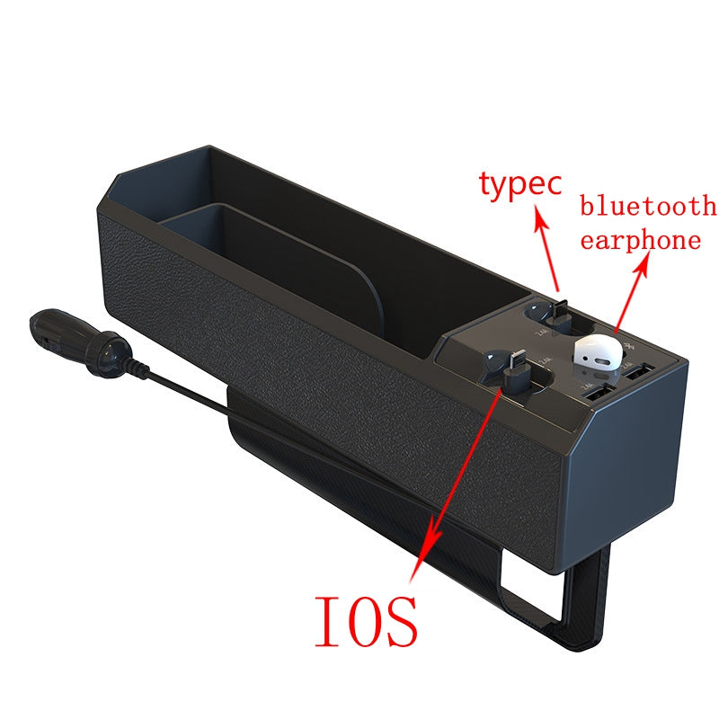 Car Seat Side Organizer with USB Charger IOS