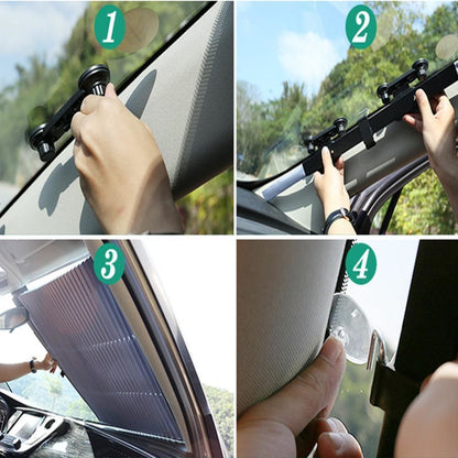 Car Retractable Windshield Cover positions
