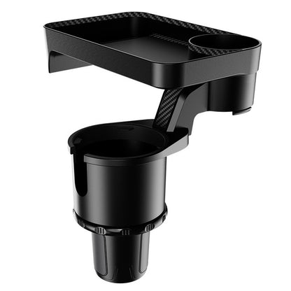 Multifunctional Car Cup Holder with 360° Swivel Tray