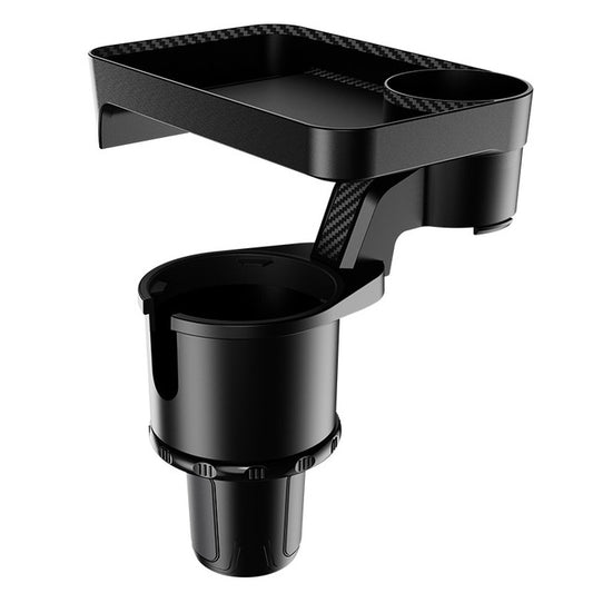 Multifunctional Car Cup Holder with 360° Swivel Tray